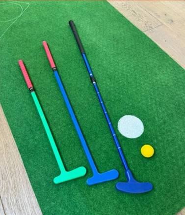 3 clubs de golf de taille différentes pour enfant en plastique et pour ados et adultes télescopique en métal
