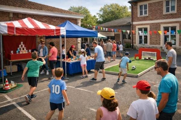 idée de stands de jeux de kermesse dans une école